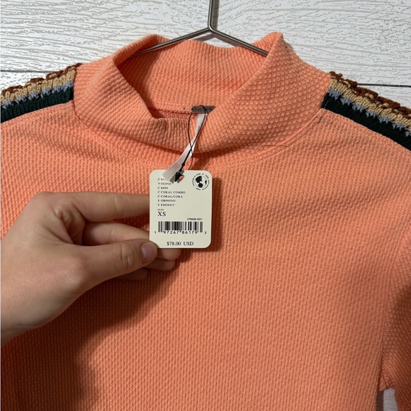 Free People Switch It Up Cuff Thermal Top Size XS NWT - Picture 5 of 7